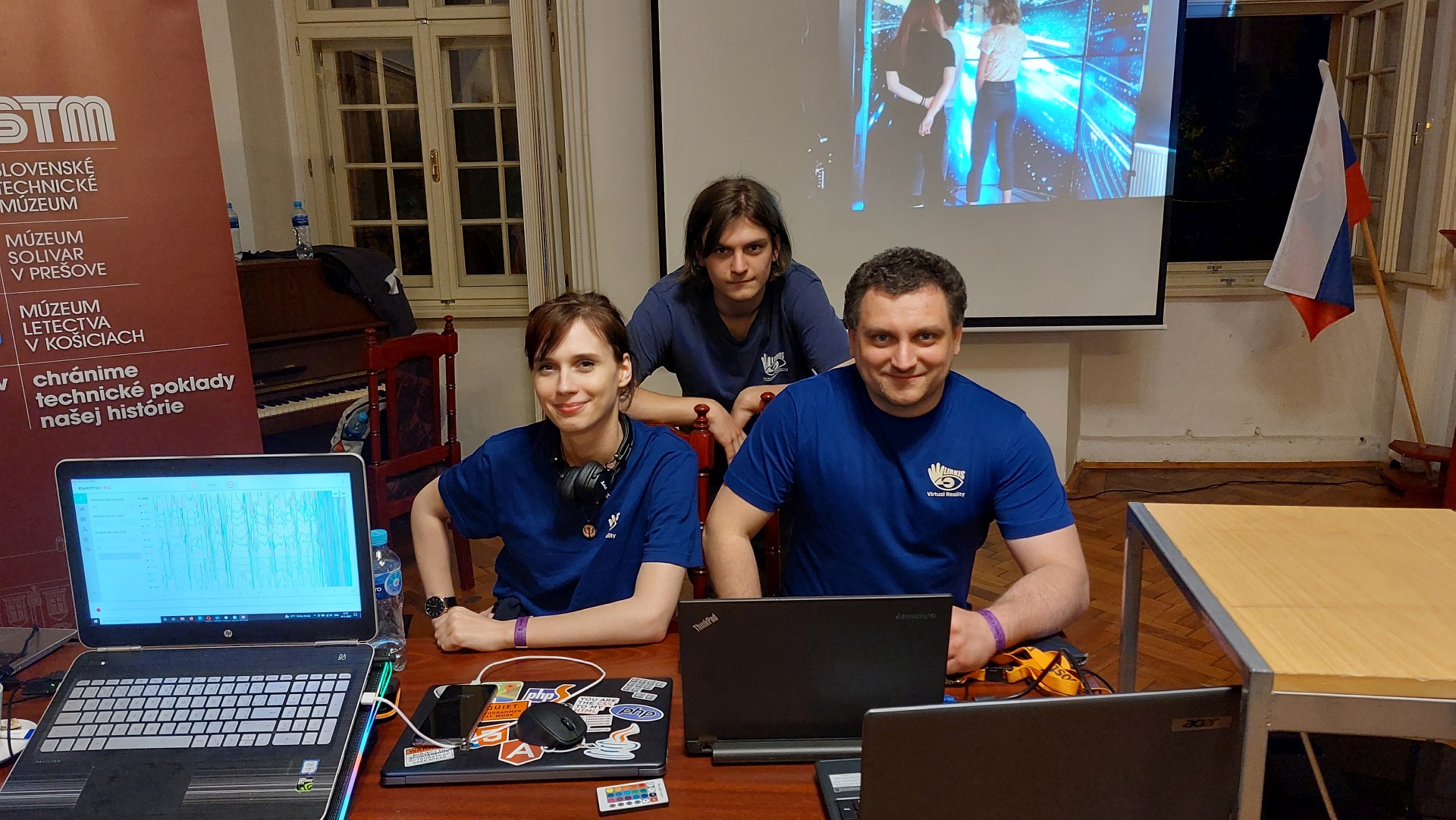Tím laboratória LIRKIS (KPI), ktorý aktivitu realizoval. KPI LIRKIS na noci muzei a galerii 2022 - team