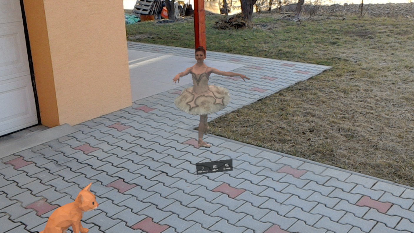 Použitie virtuálnej prilby HoloLens