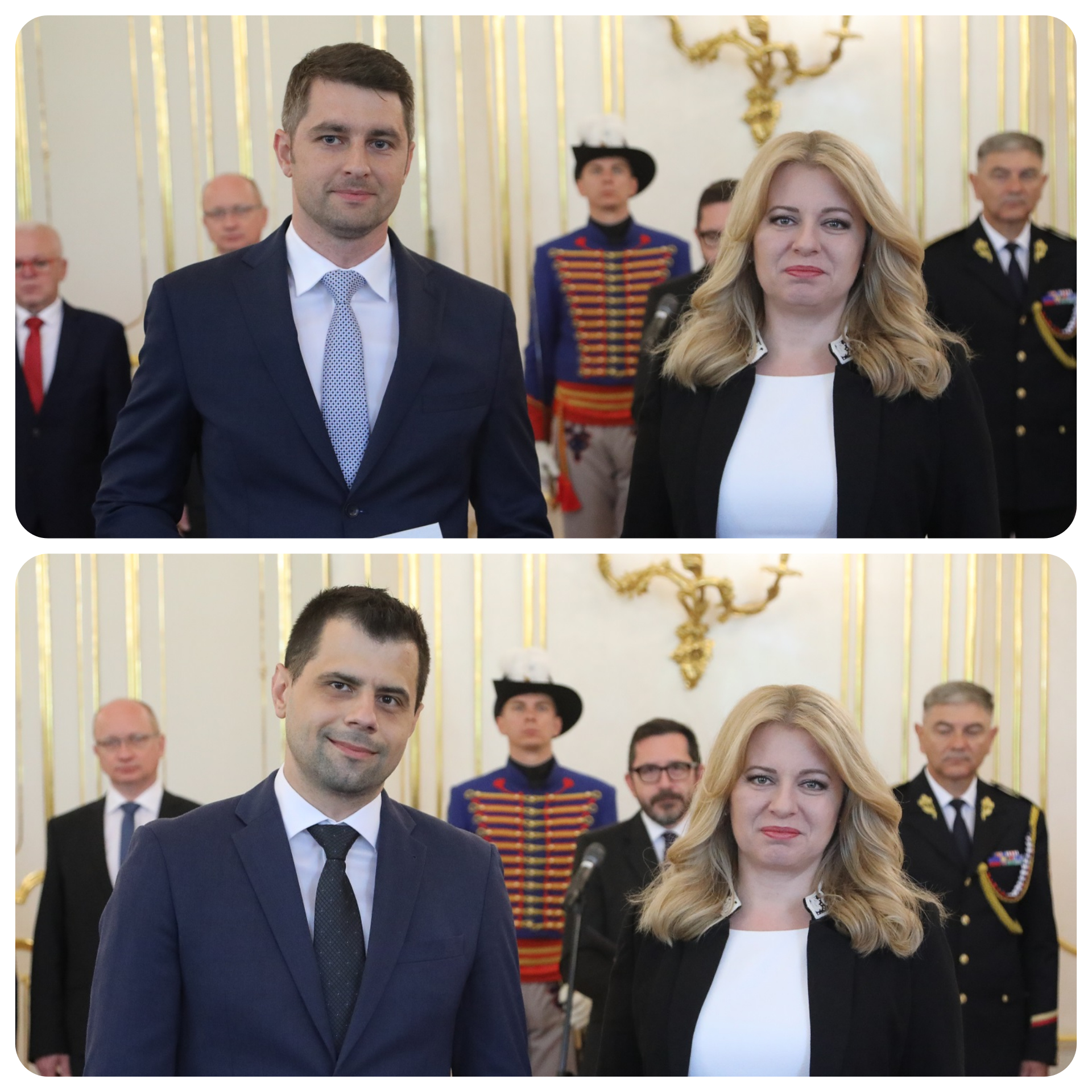 prof. Drotár a prof. Gazda s prezidentkou SR Zuzanou Čaputovou